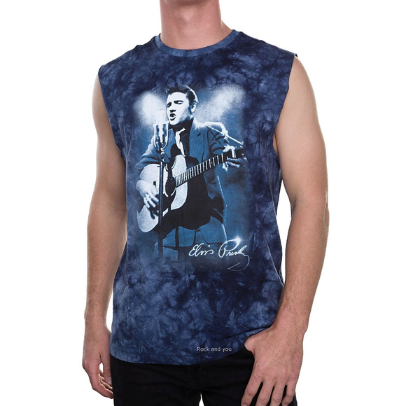 Elvis Presley King of Rock N Roll Official cotton Tank Top L NWT - Picture 1 of 3